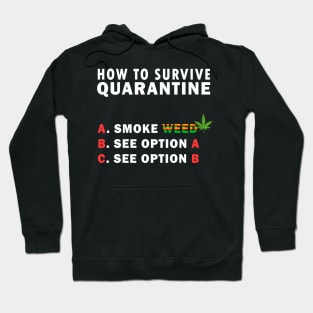 How to survive quarantine with weed Hoodie